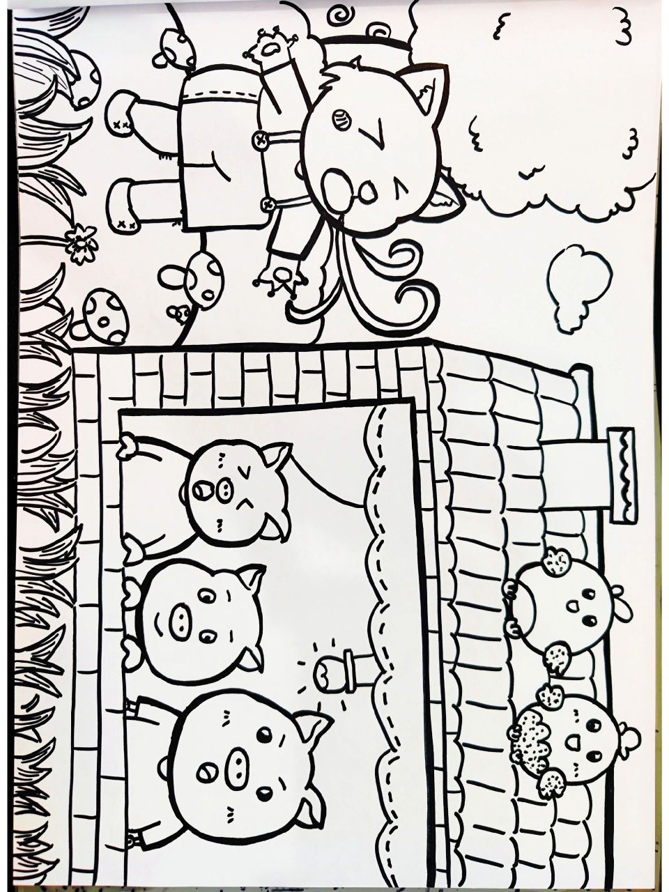 三只小猪简笔画 适用主题: 小动物 小猪的故事 三只小猪盖房子