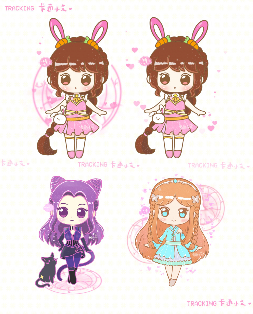 超萌萌斗罗大陆 简笔画合集q萌斗罗大陆 小舞 宁荣荣 朱竹清 原创可爱