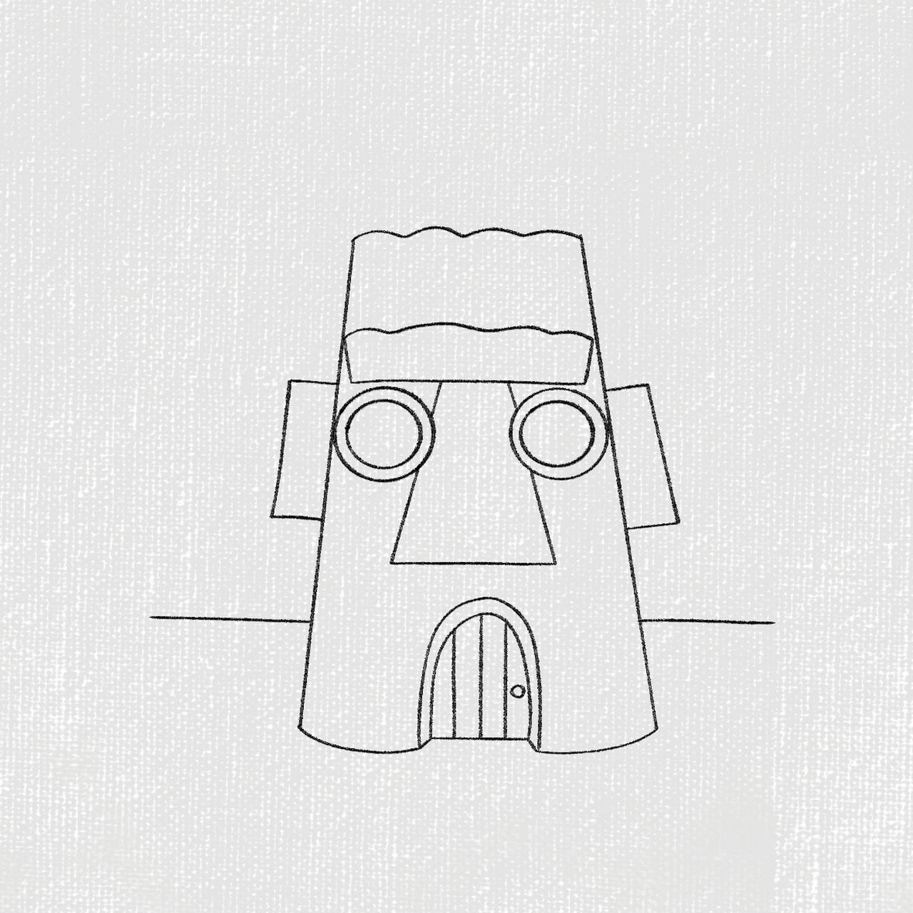 章鱼哥的房子简笔画教程 小时候大家的作文里,写的梦想是当个科学家