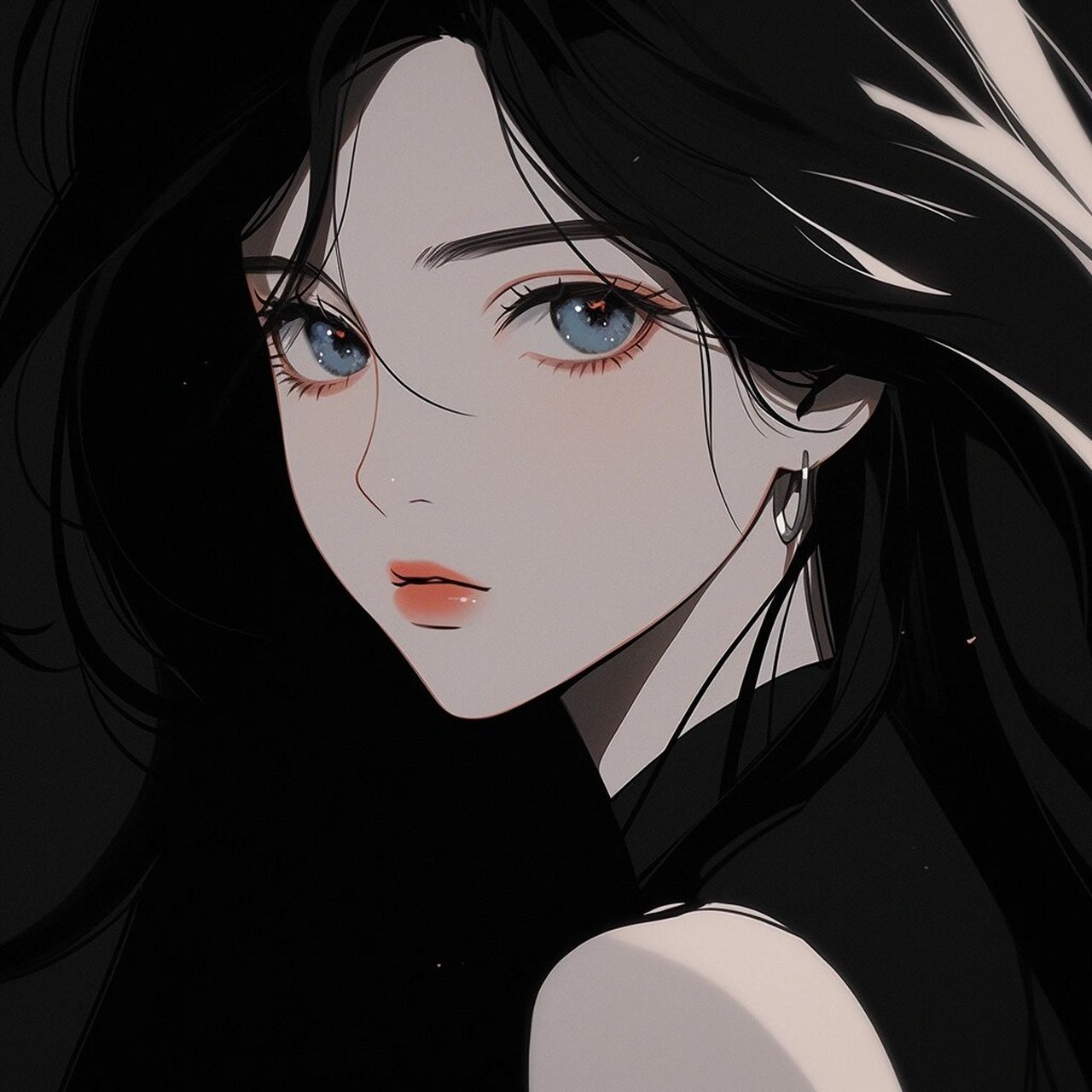 旧漫头像|黑白拽拽酷女孩你爱吗?