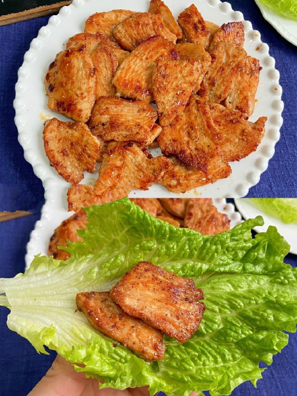 生菜包鸡肉图片