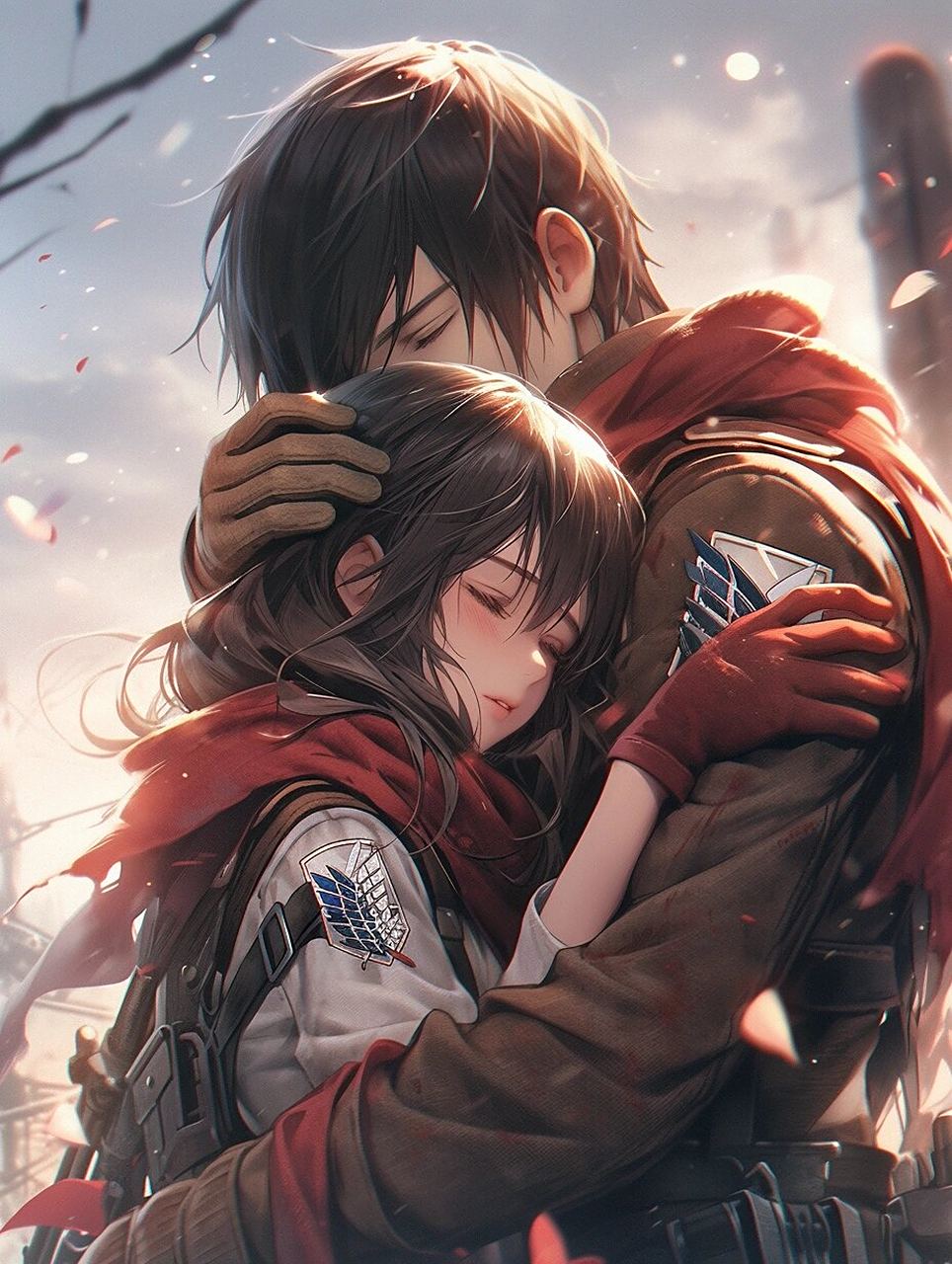 艾伦和三笠(不是很像) 艾伦和三笠 喜欢的话可以加入群聊一起学习交流