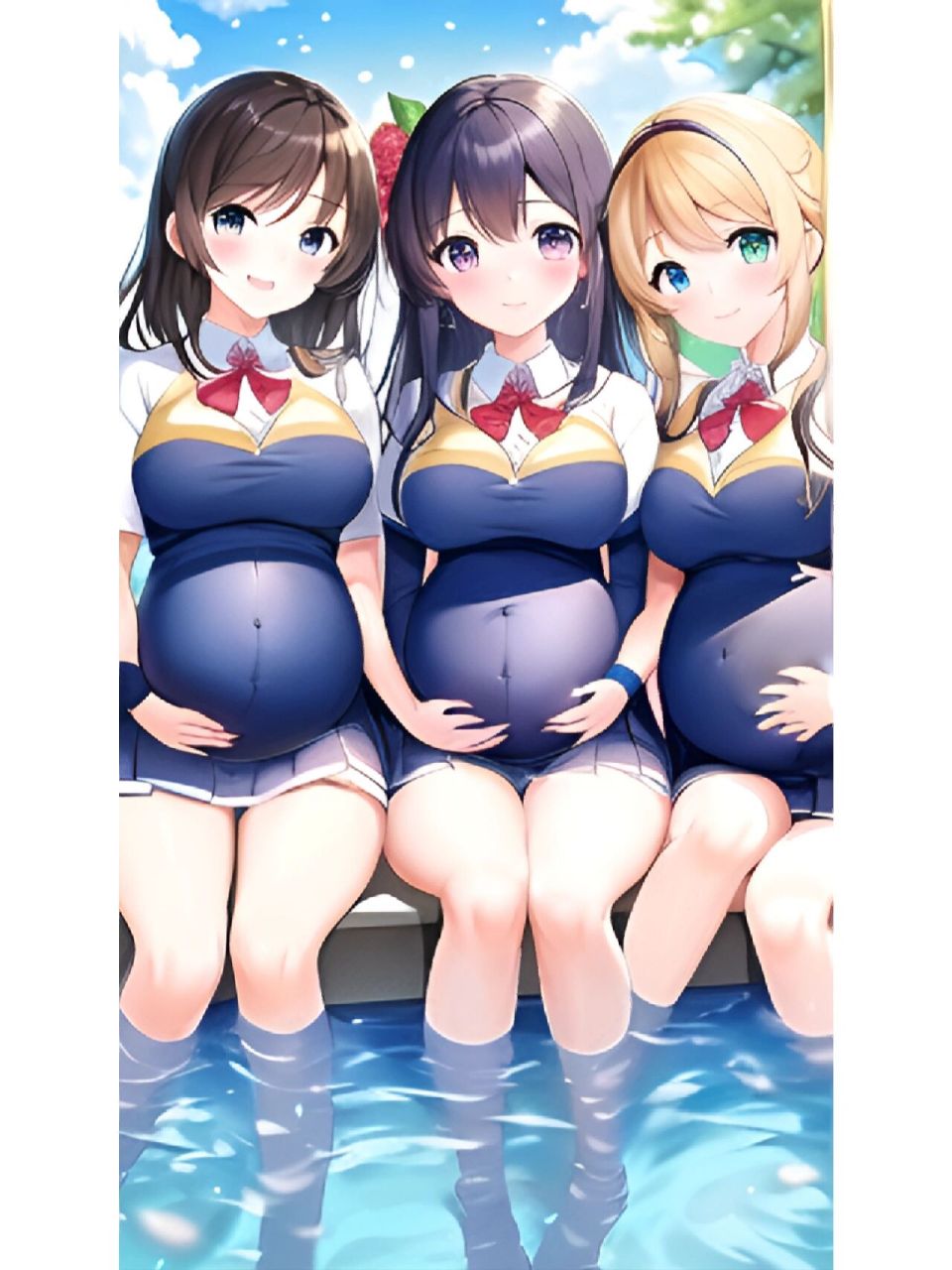 二次元可爱孕妇