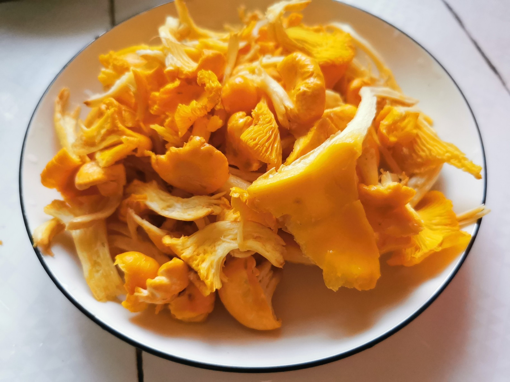 家常菜7——素炒鸡油菌(云南野生菌) 鸡油菌是我最爱的菌之一,下班路