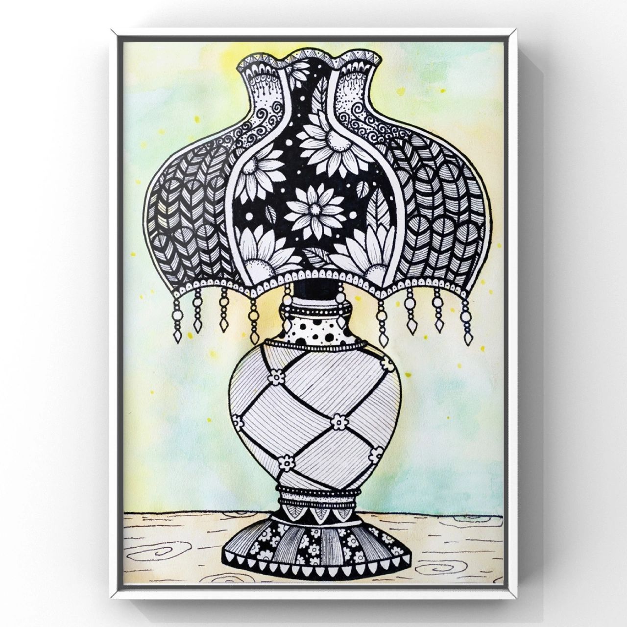 雅趣|分享66幅线描画—复古台灯①⑤ 为别人照亮道路 自己必须放出