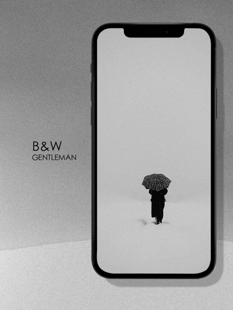 iphone手机壁纸黑白照片之孤勇者 我觉得每个人的灵魂都独一无二的