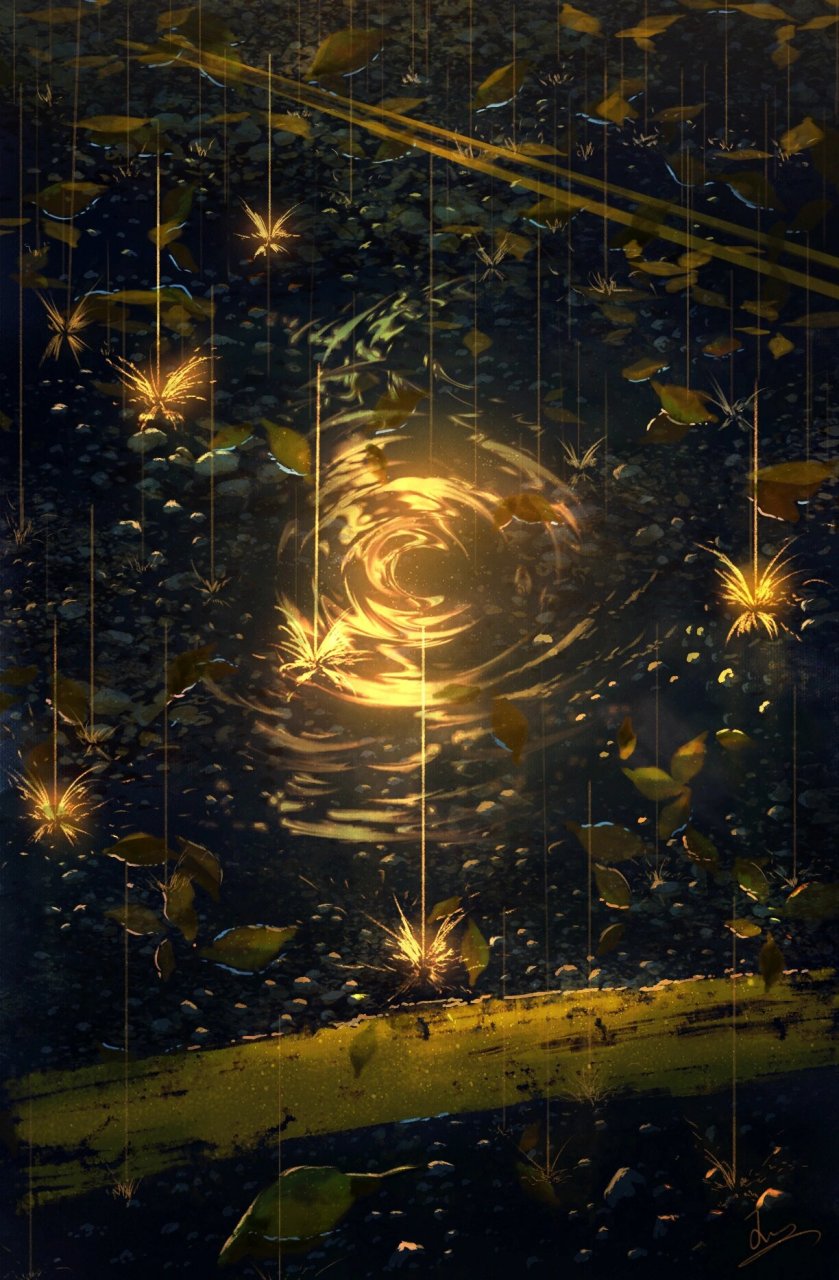 "雨落在地上变成了蝴蝶" 雨化成蝶 #寻找小红书绘画大神# #绘画日常