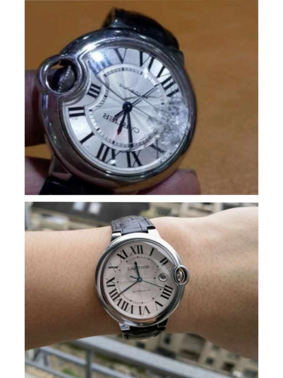 卡地亚腕表/摔成这样也能修复?