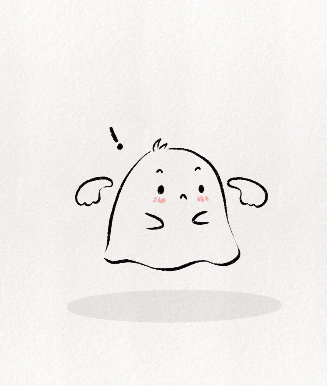 可爱简笔画教程:万圣节 可爱鬼来喽99 万圣节不止要糖 还要发财