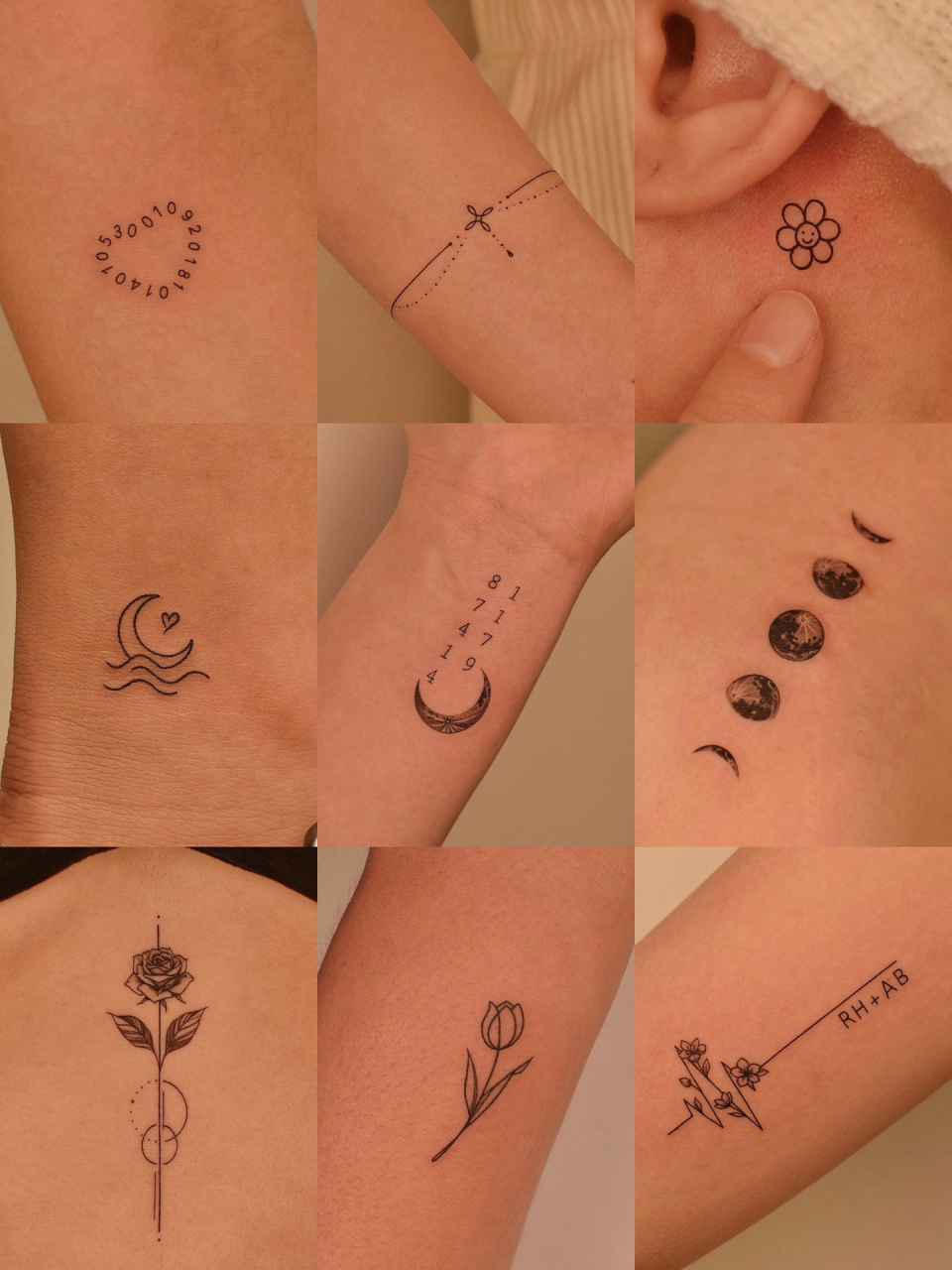 ins风女生纹身合集93丨小清新女生纹身图片 女生们还是喜欢简简单单