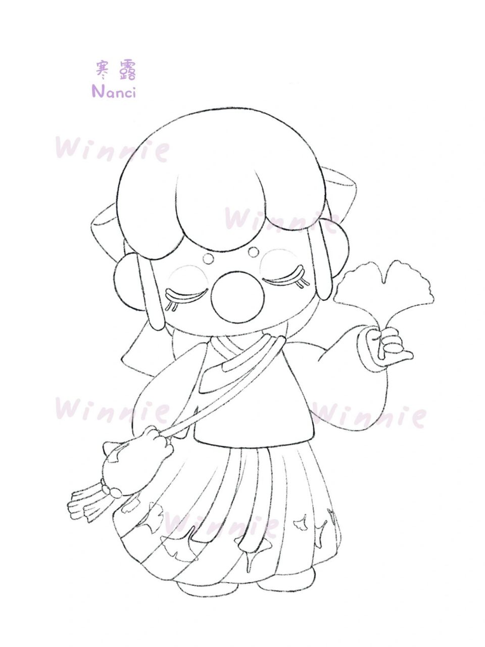 【手绘彩铅盲盒】nanci二十四节气寒露/附线稿 老规矩:完整绘画过程