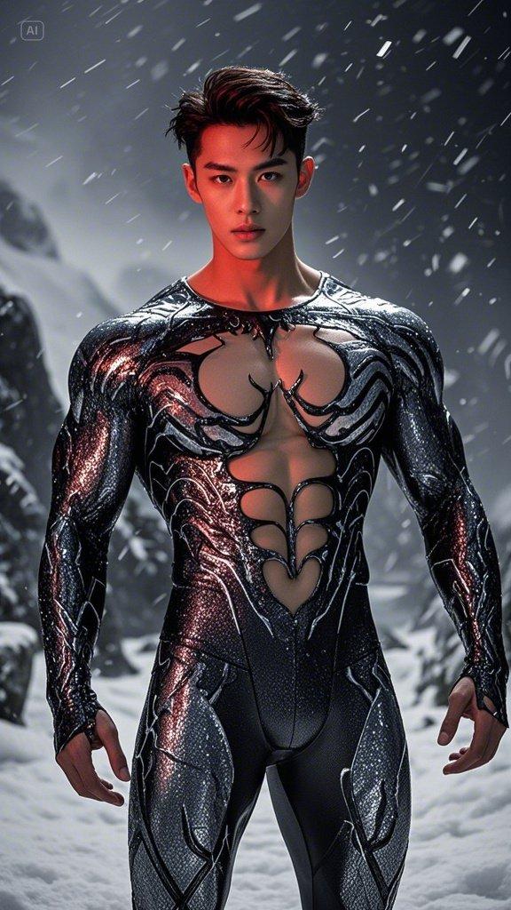 肌肉猛男帅哥壁纸集锦 cos毒液 无法抵抗的魅力 撩起衣服就是腹肌 这