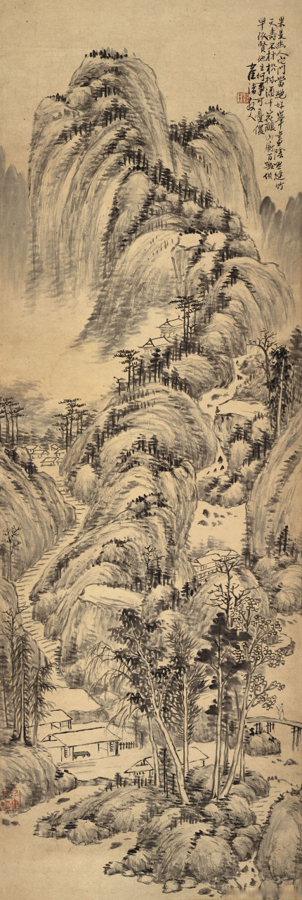 清代画家奚冈山水画