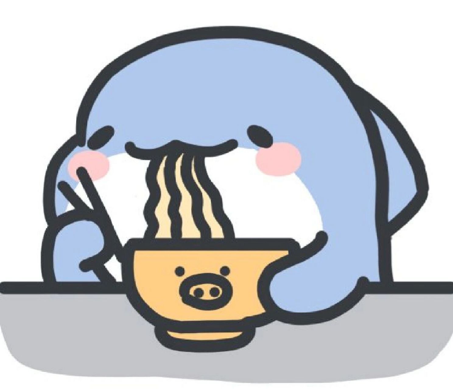 可爱的小鲨鱼头像～ 可爱小鲨鱼吃东西的样子,超级可爱!