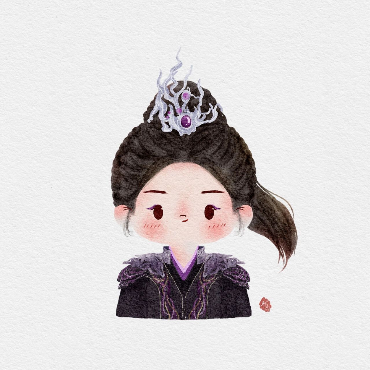 额…从第一排来看,这一家四口就姐姐青葵正常点了