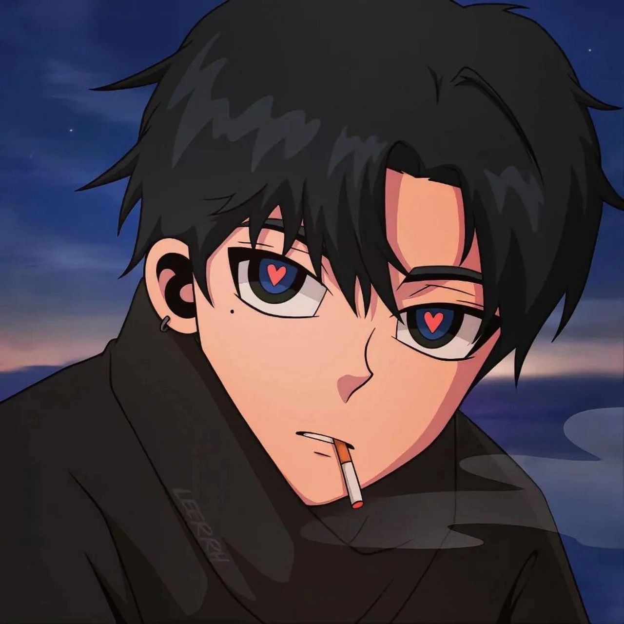 男生头像|酷头像 这个男生手绘头像有点酷噢~ 原作者水印