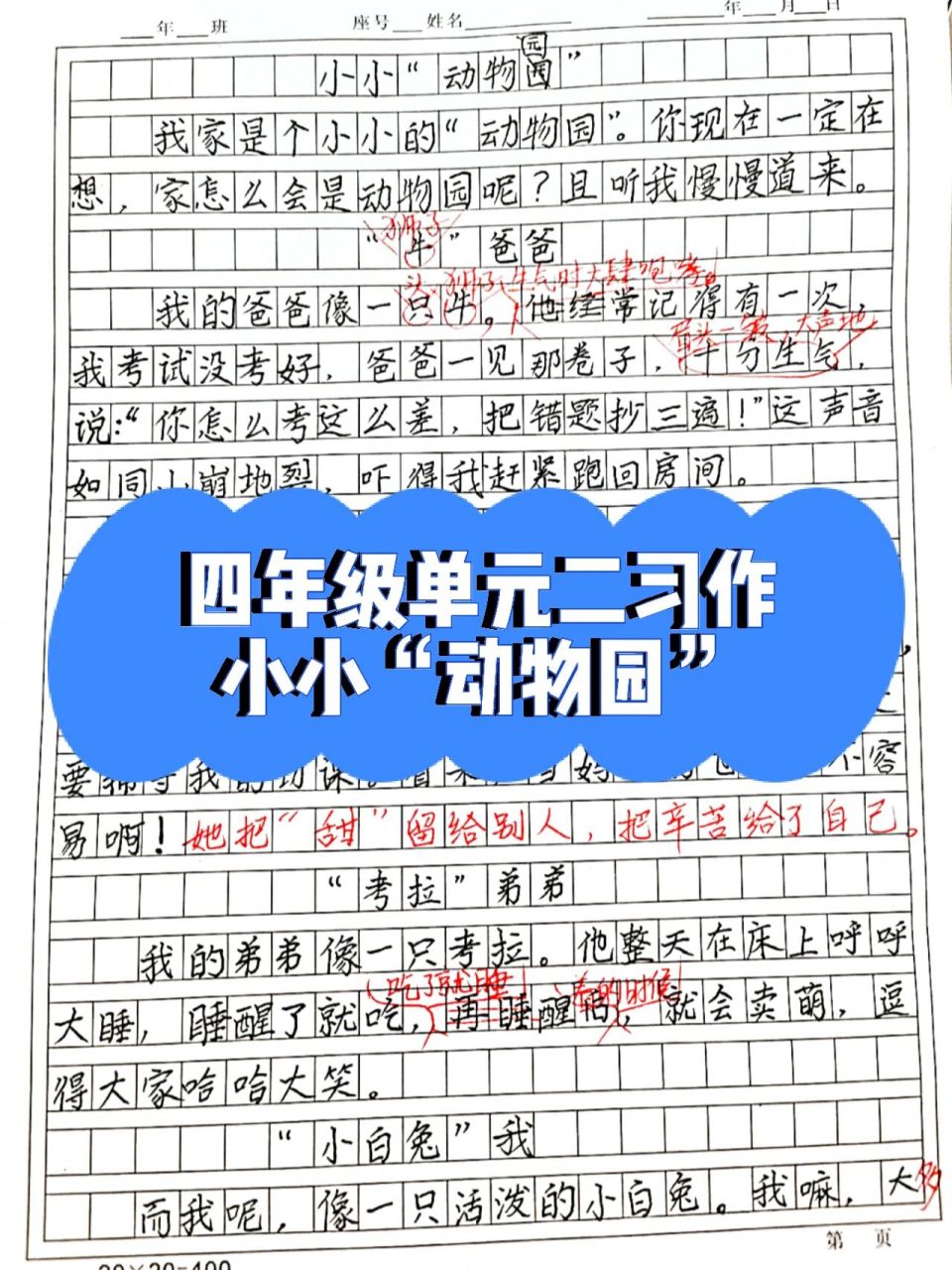 小小动物园.200字图片