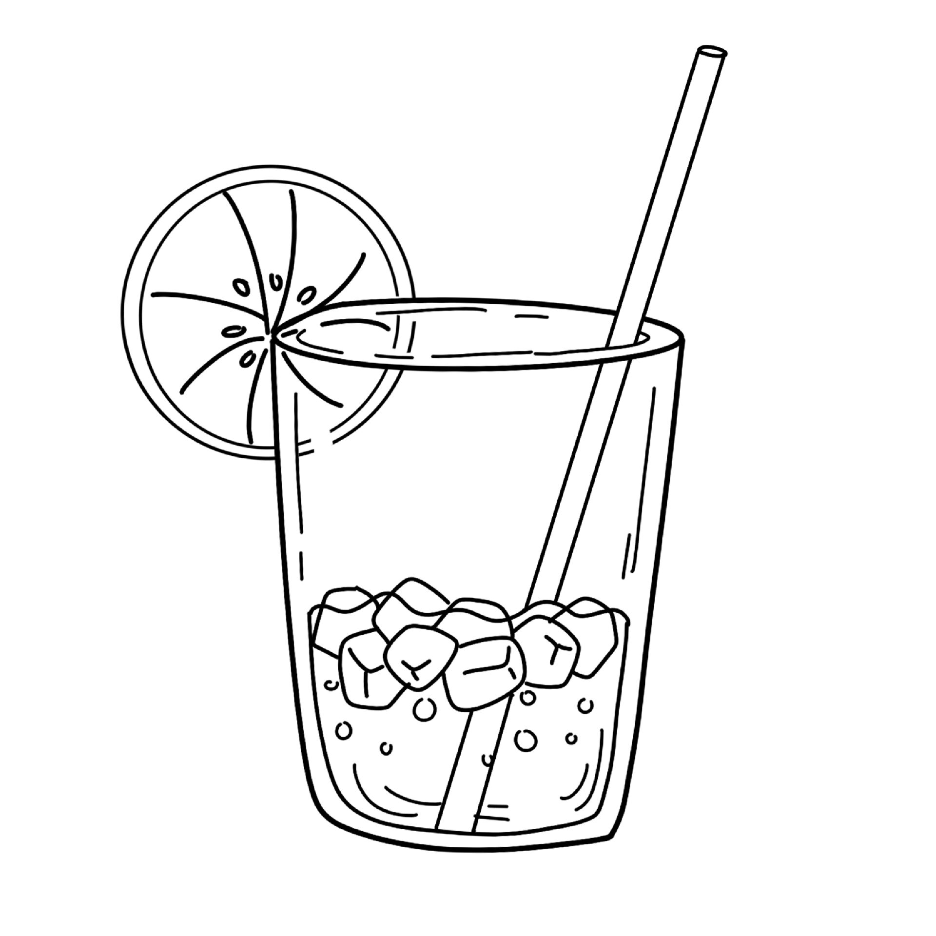 饮料杯子简笔画