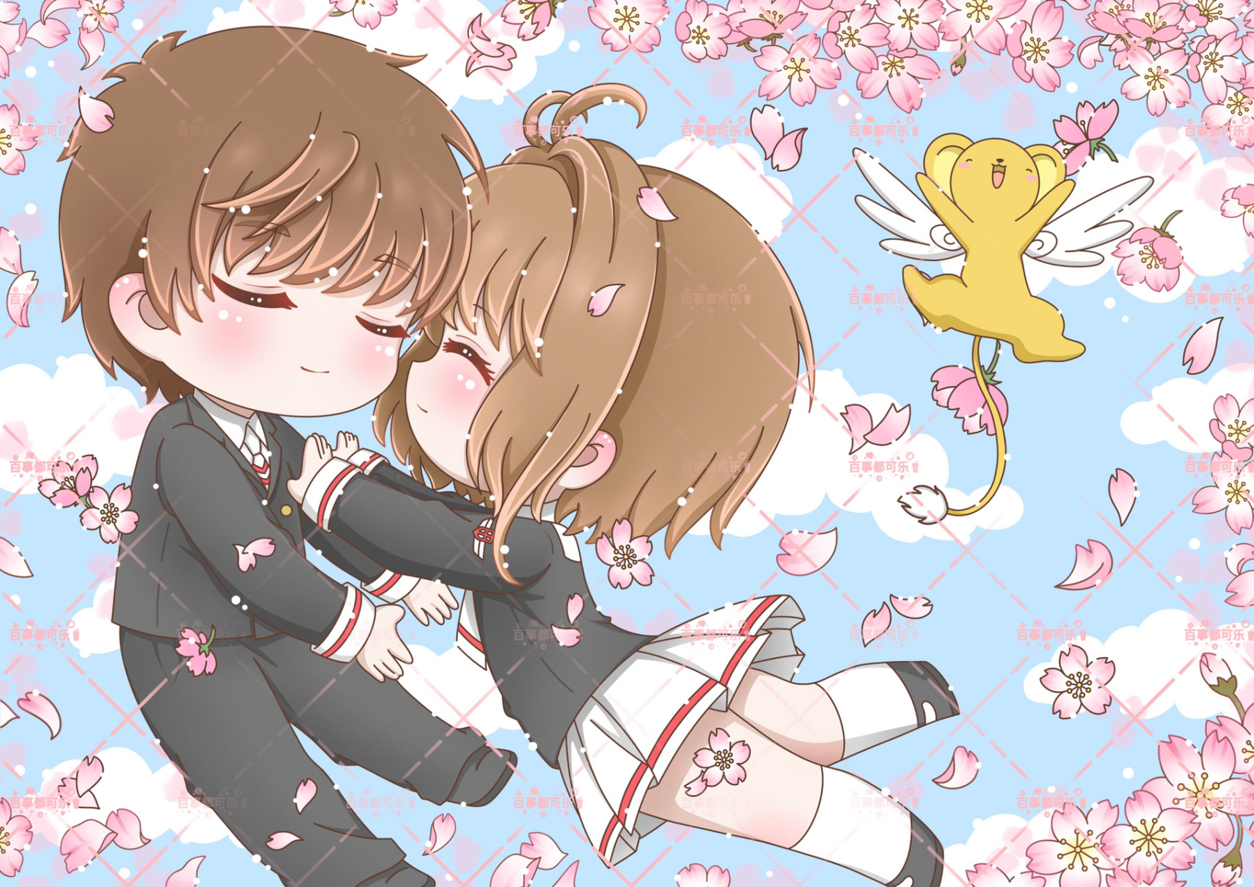 百变小樱 樱狼拥抱名场面 久别重逢的樱狼,这一幕是多少人的回忆 "