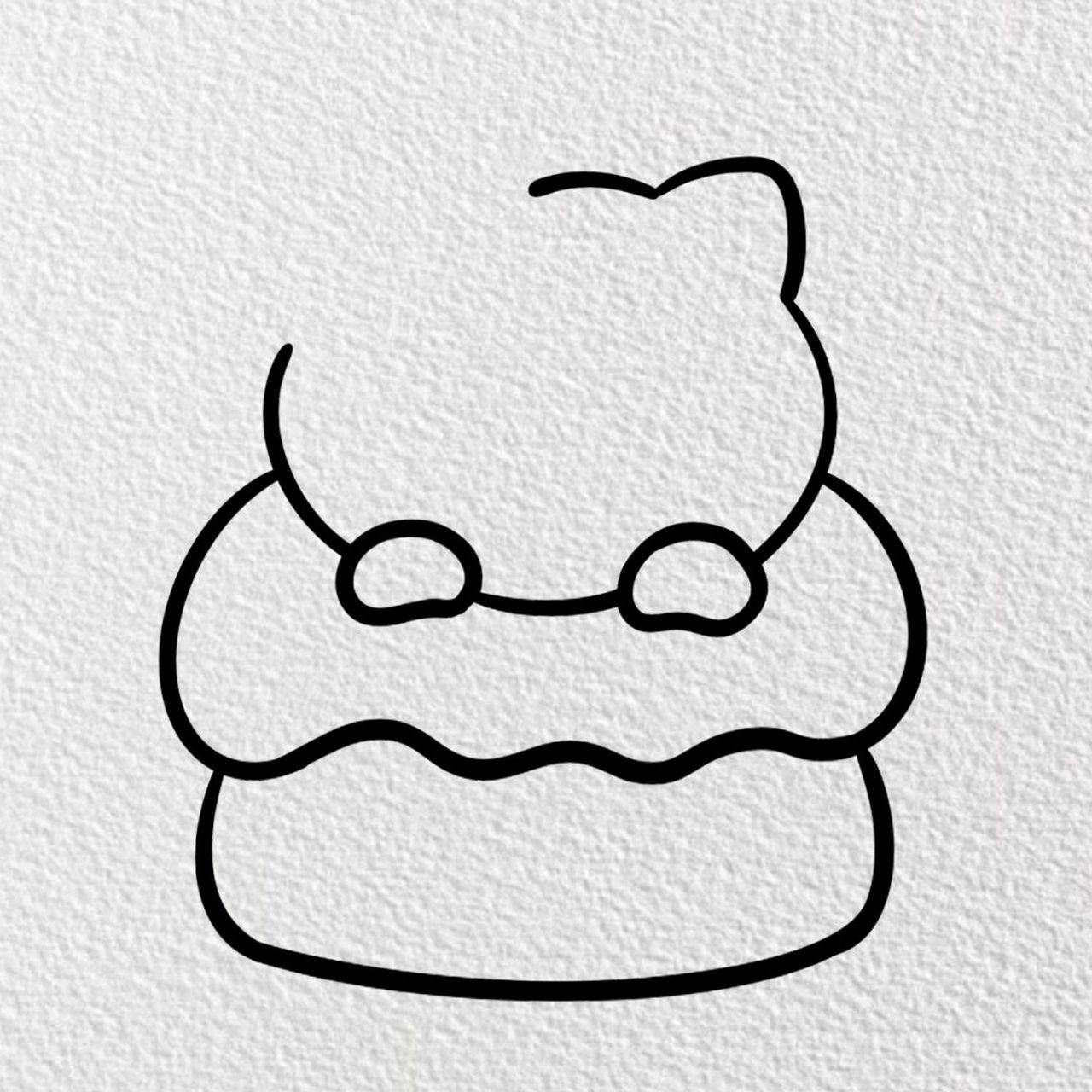 简笔画|【kitty猫】(附过程) 98 98 98 【用具】 44procreate