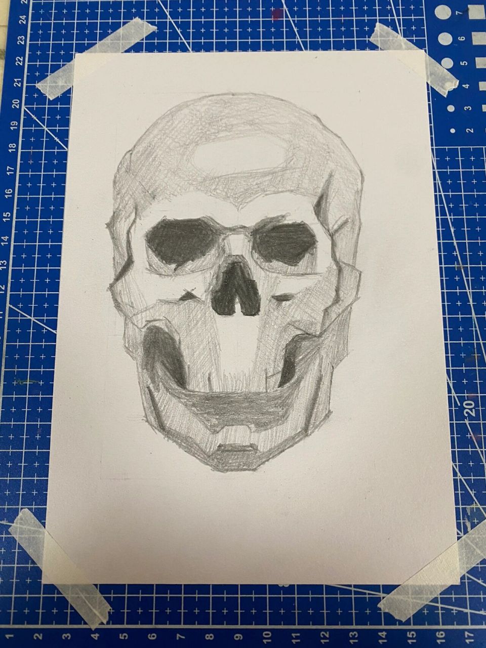 素描 骷髅头 0基础,瞎画,不懂排线,不动光影