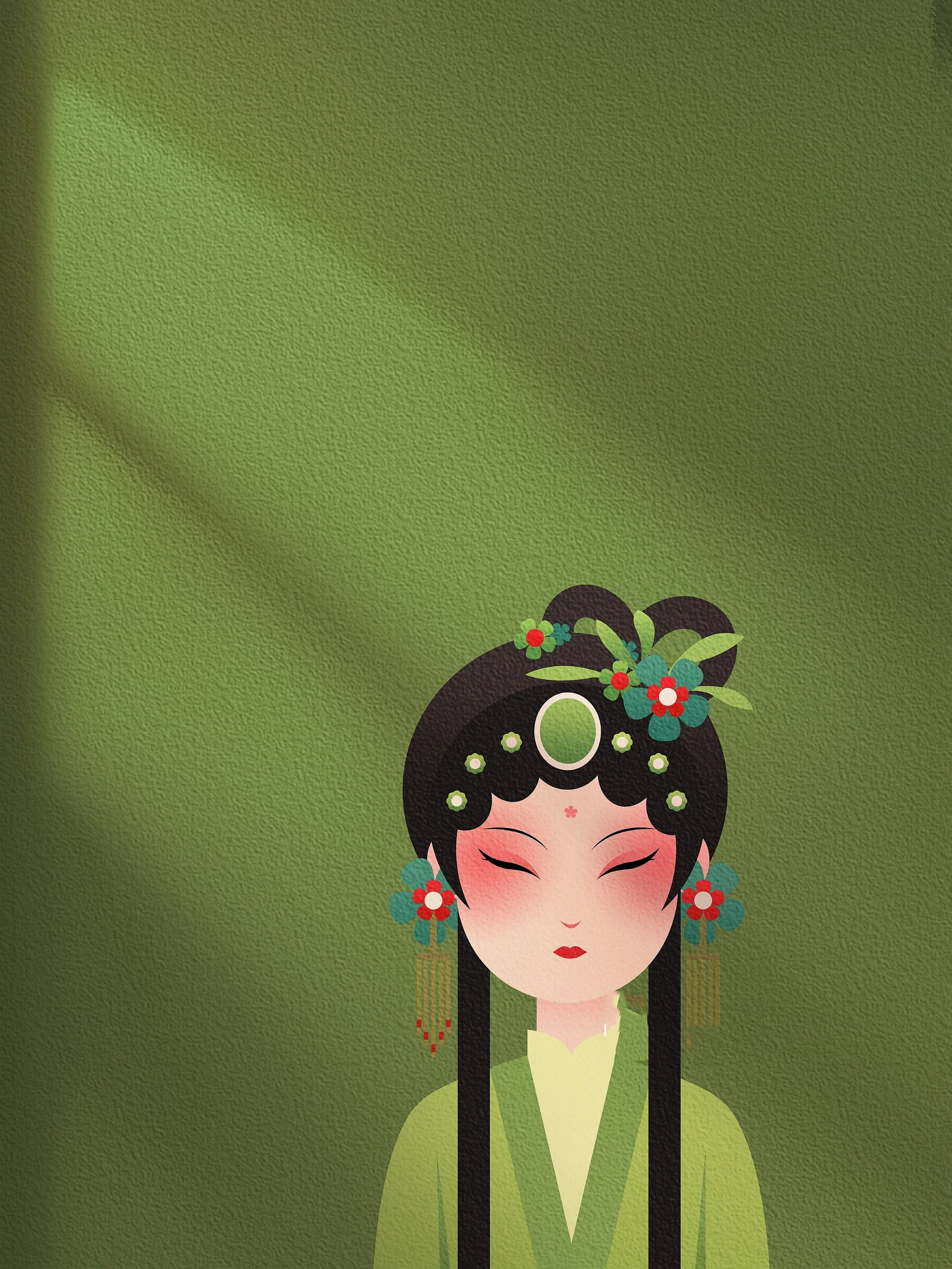 一组京剧脸谱人物角色底图