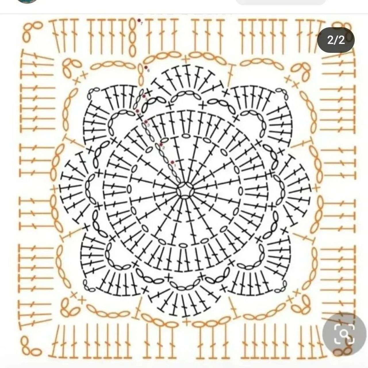 钩针图解# #手工钩针编织# #钩针# #钩针毛线# #钩针祖母格# #祖母格