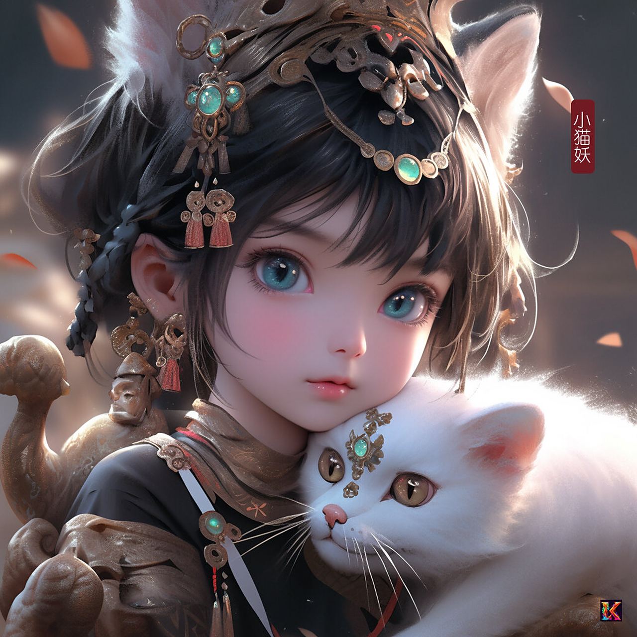 古风——可爱拟人小猫妖头像