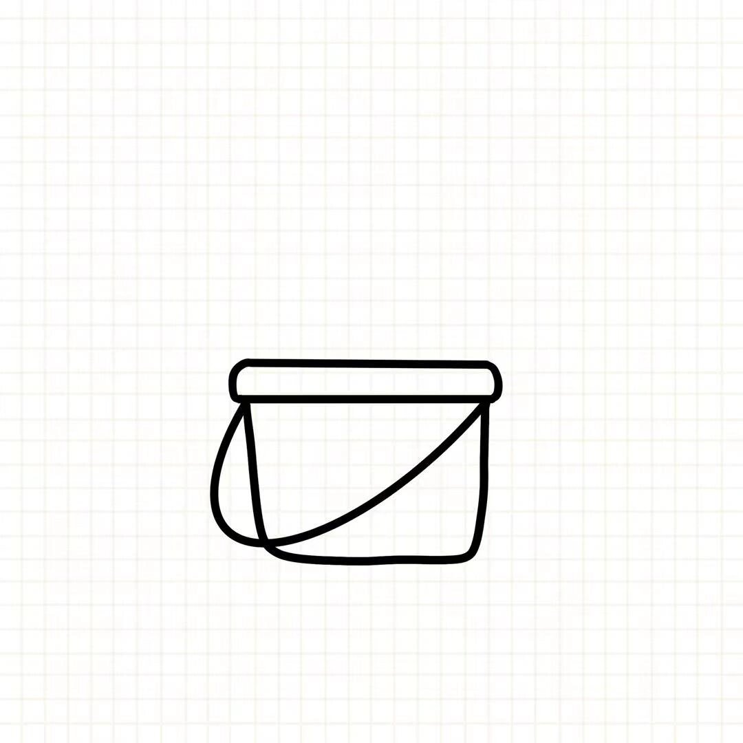 简笔画教程,挖沙桶