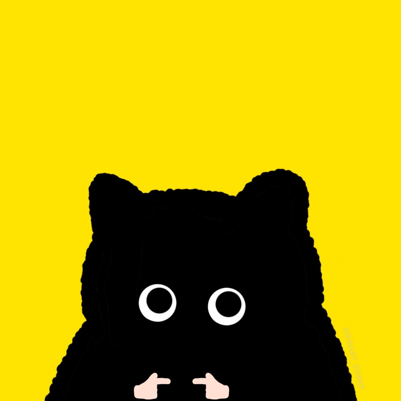 可爱小黑猫|卡通头像 上次画的小黑猫忘记发啦 是墩墩 非常可爱捏09