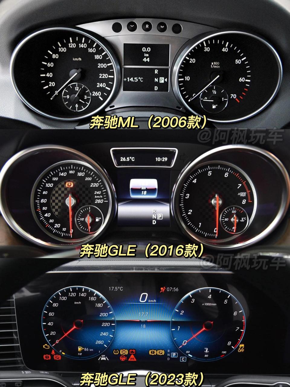 奔驰各车型仪表盘,你最喜欢哪一款?