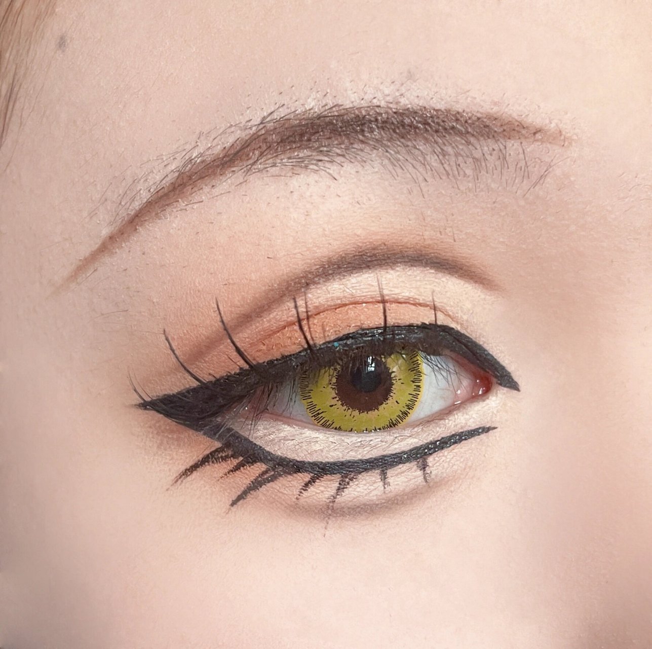 崩坏星穹铁道女主开拓者cos眼妆仿妆 美瞳:雅诺 异色 棕色