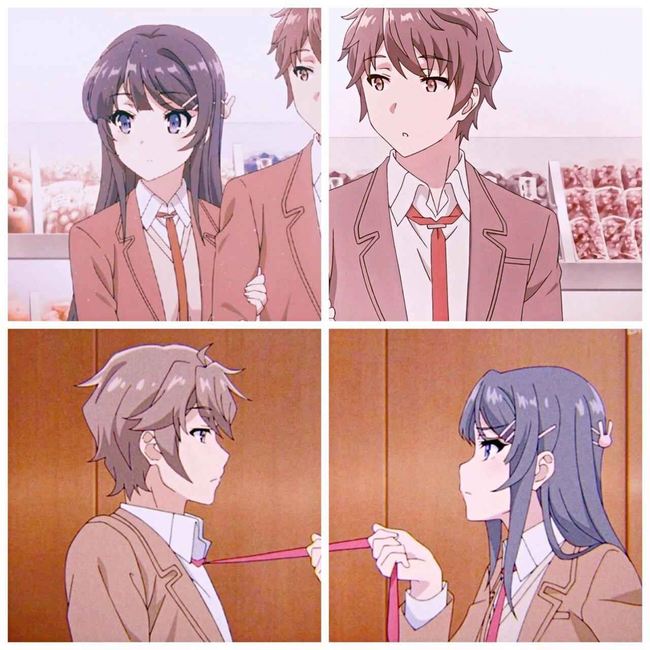 情侣头像|青春猪头少年不会梦到兔女郎学姐 ──欸,来接吻吧?