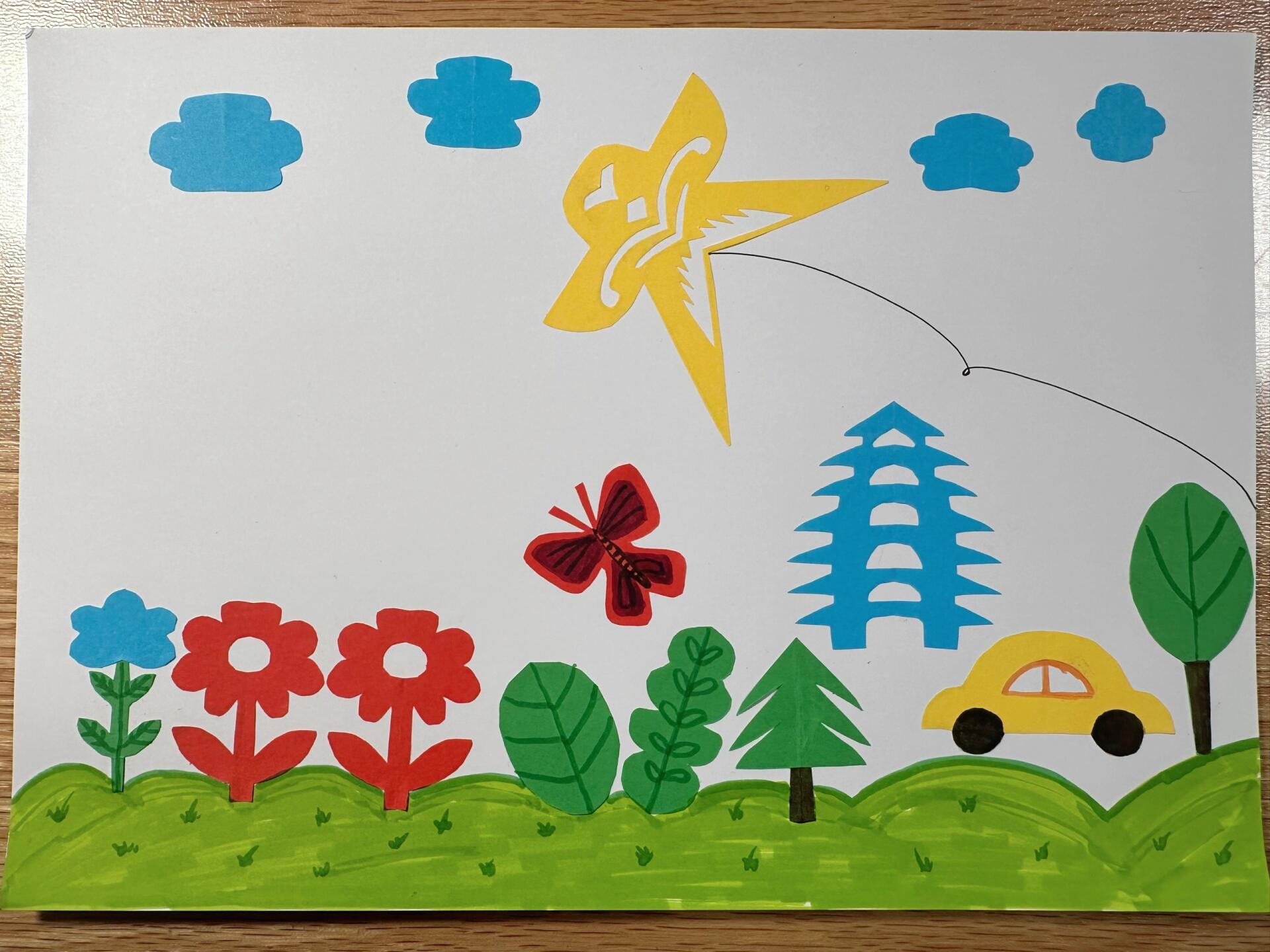 三年级下数学—对称图形剪贴画