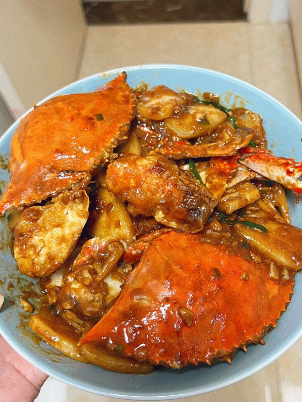 梭子蟹炒年糕97好吃到想舔锅09 吃梭子蟹的季节,一定要试试看这道