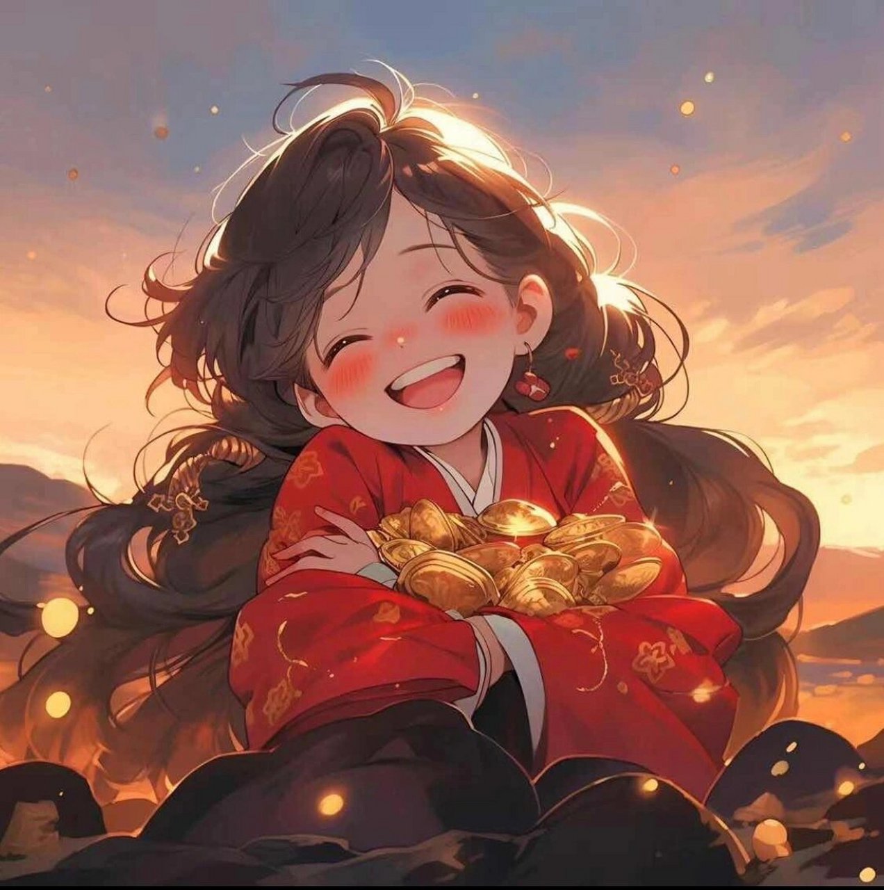 9605可爱招财好运头像来啦0269♀159209 愿大家好运