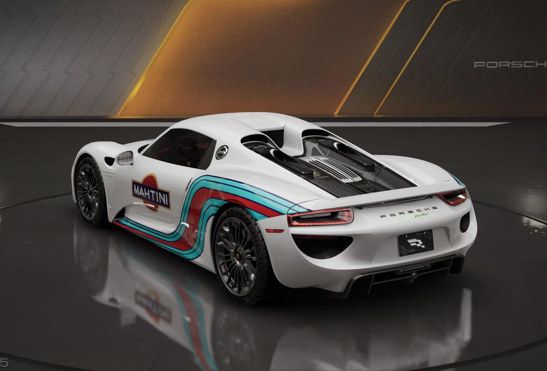 来了来了!他真的来了! 保时捷 918 spyder 15 martini 赛道之王涂装!