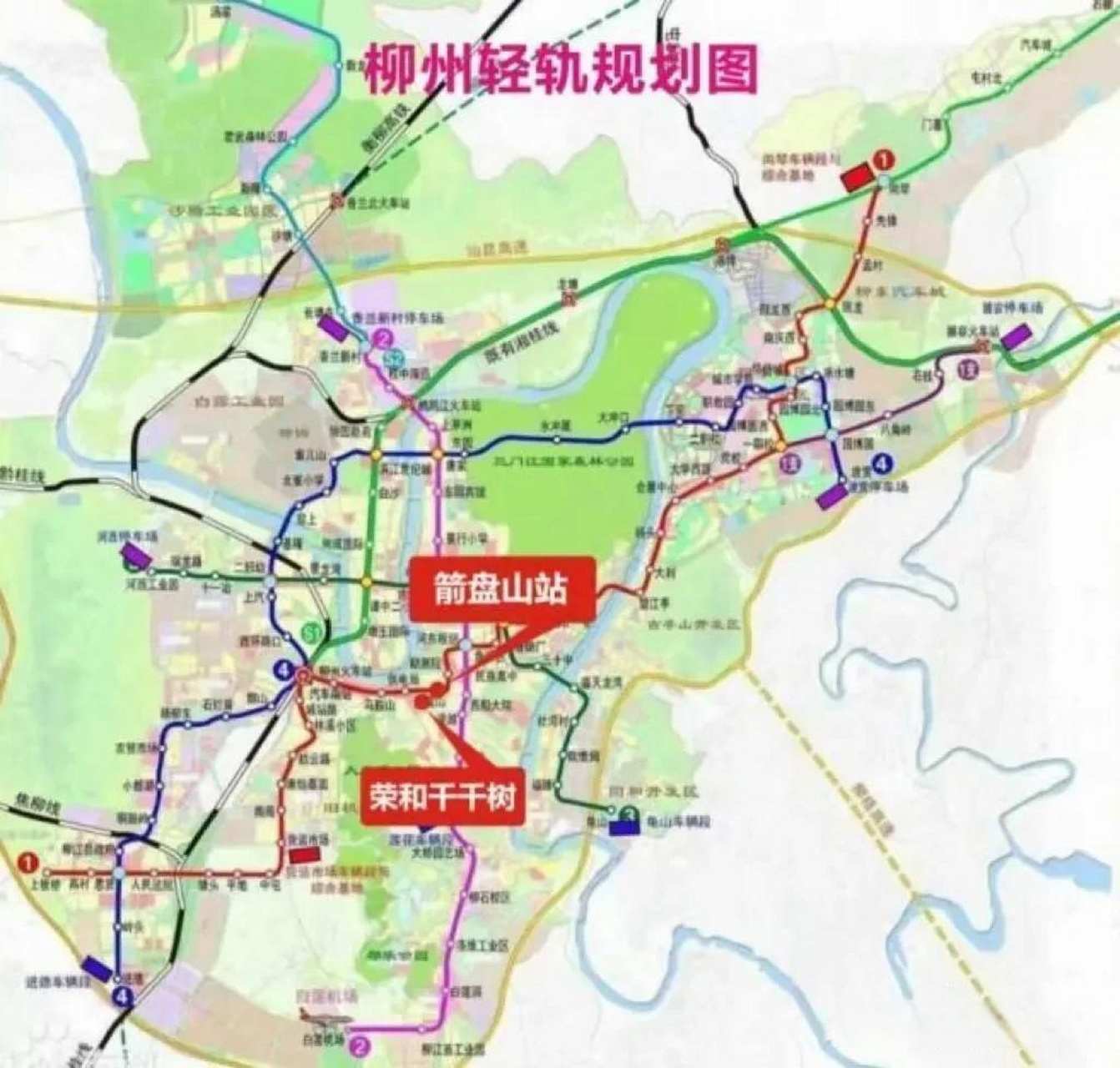 柳州轻轨线路图图片