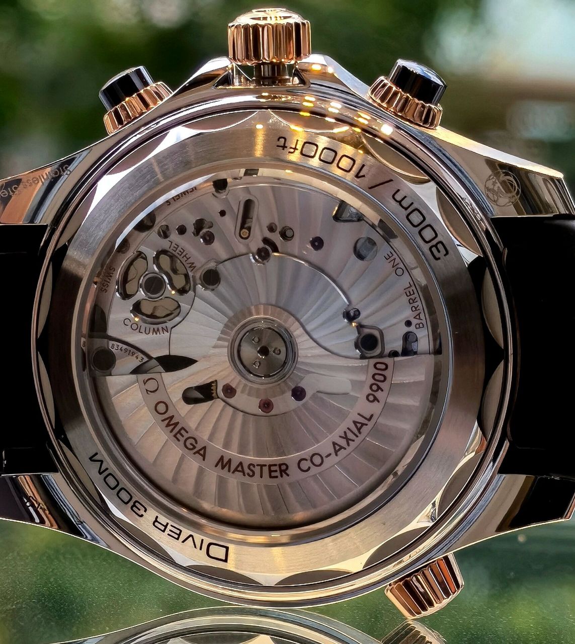 海马300潜水表计时款,漂亮的9900机芯 海马300潜水表计时款,漂亮的