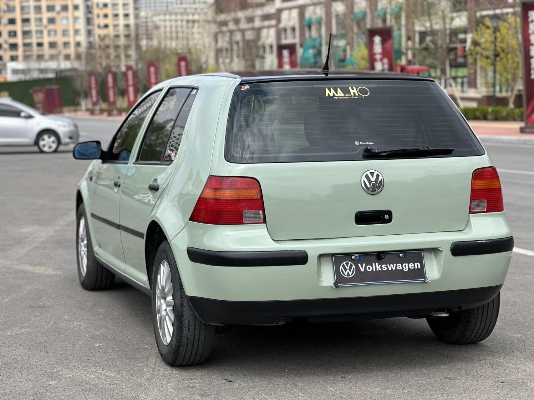 6 高四自动挡mk4 全车原版 无事故 改色抹茶绿车衣 原车银色 检车到24