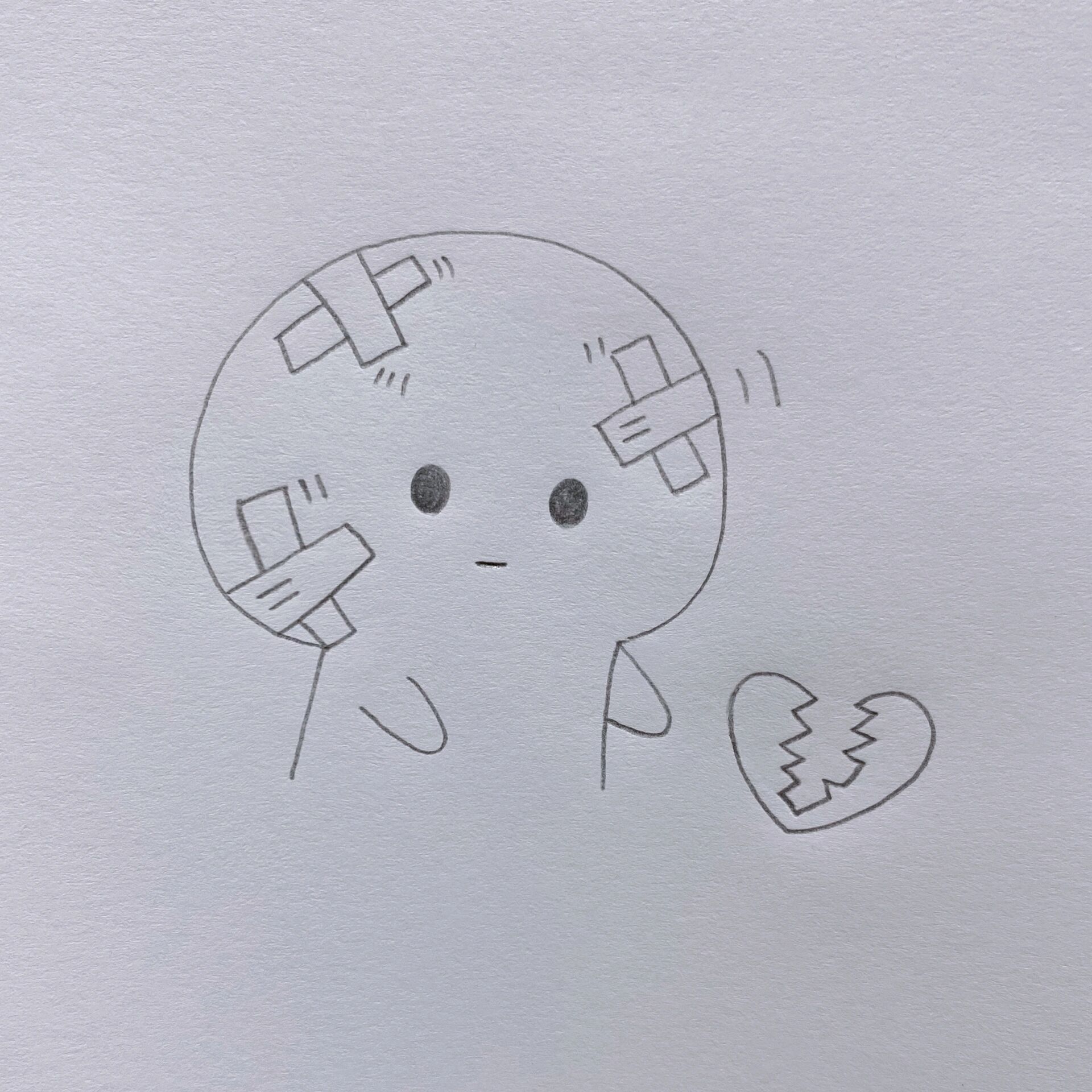 心碎简笔画教程