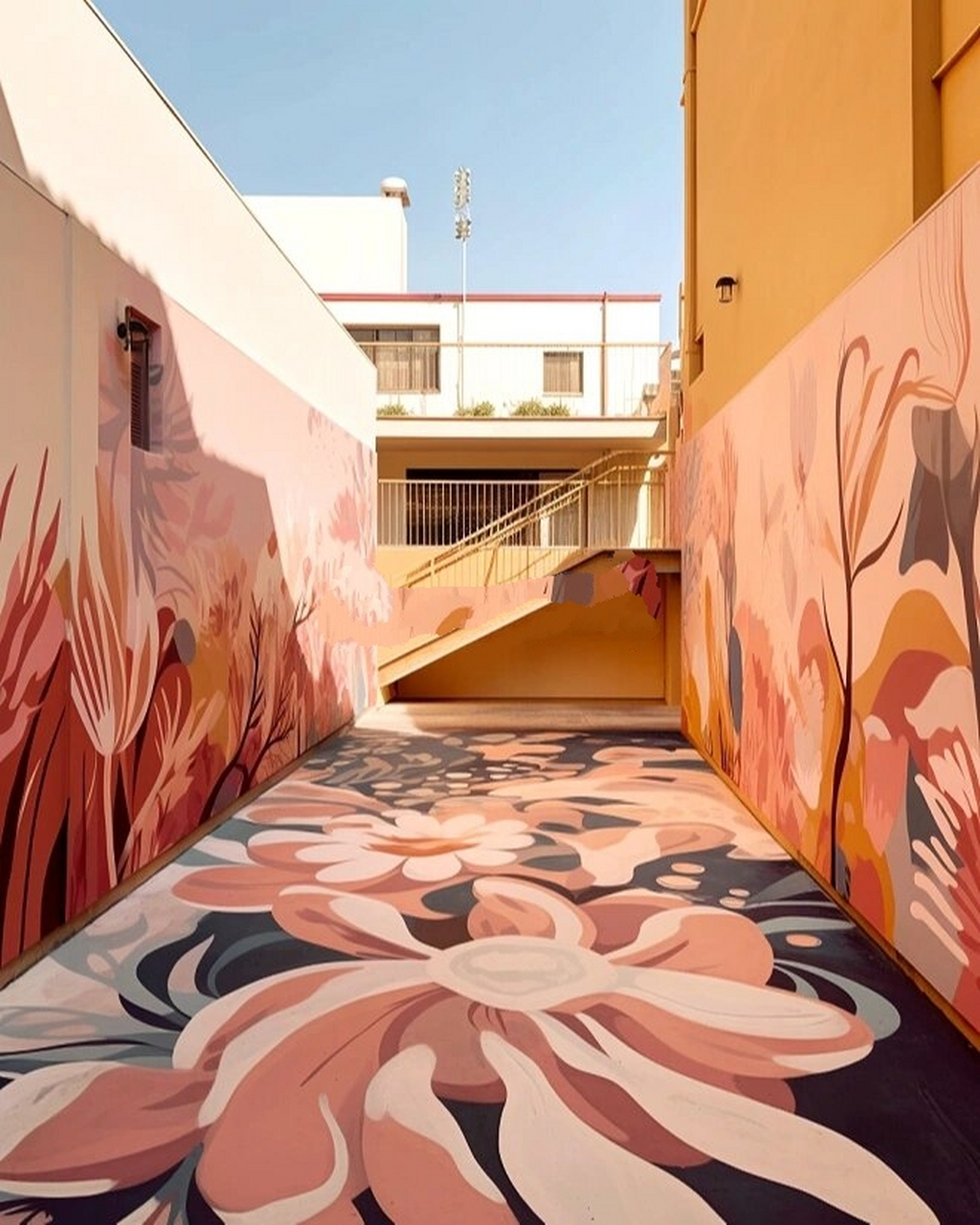 墙绘丨吸引人流量的秘诀97打造网红背景墙9215 纯手绘设计施工