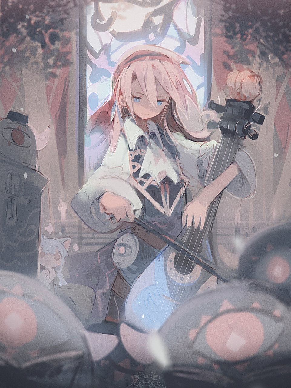 光影朦胧,意境幽远的插画, 时候做壁纸啦, 做头像更好[微笑] 画师:裏