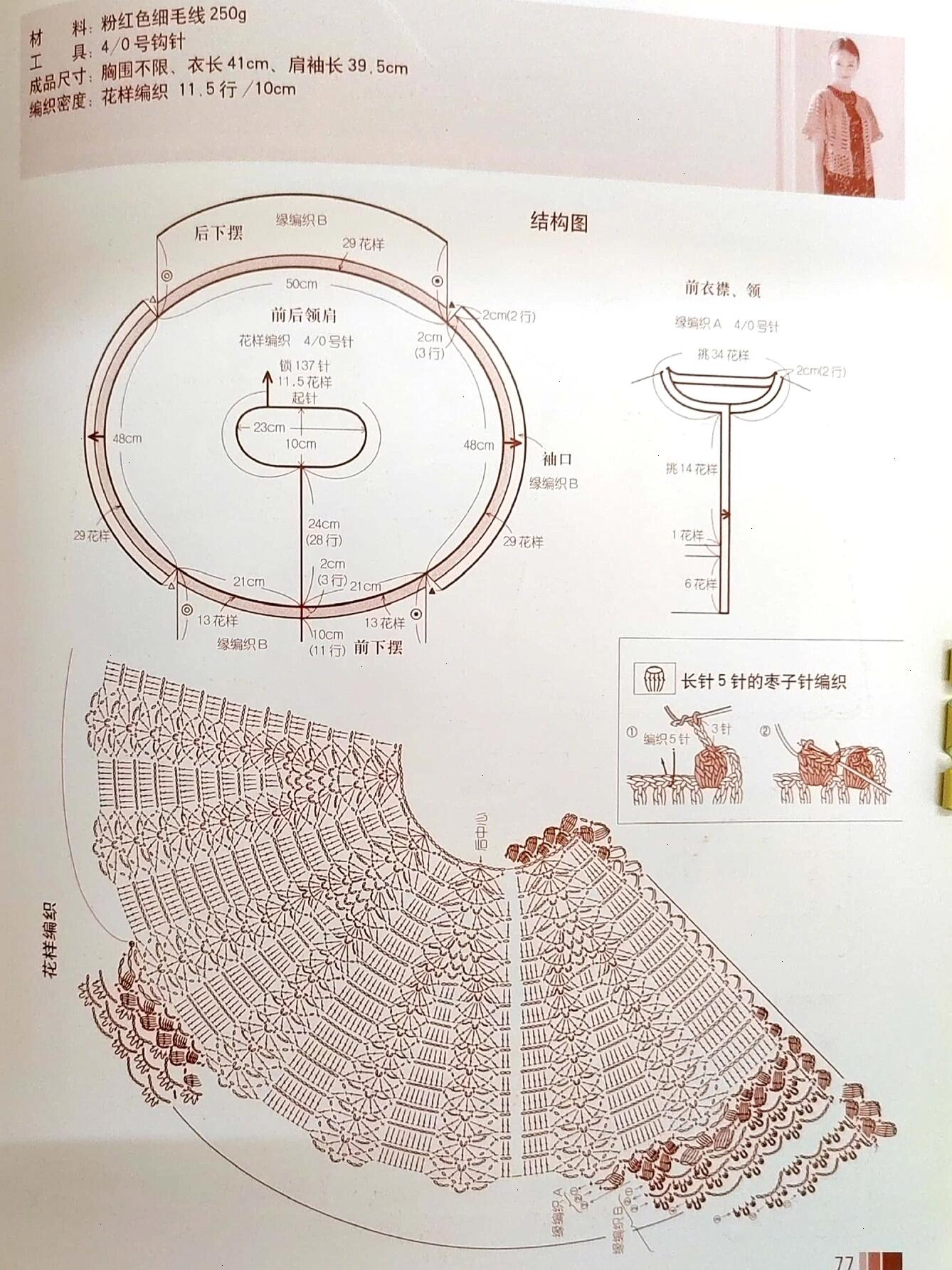 2款披肩钩针图解