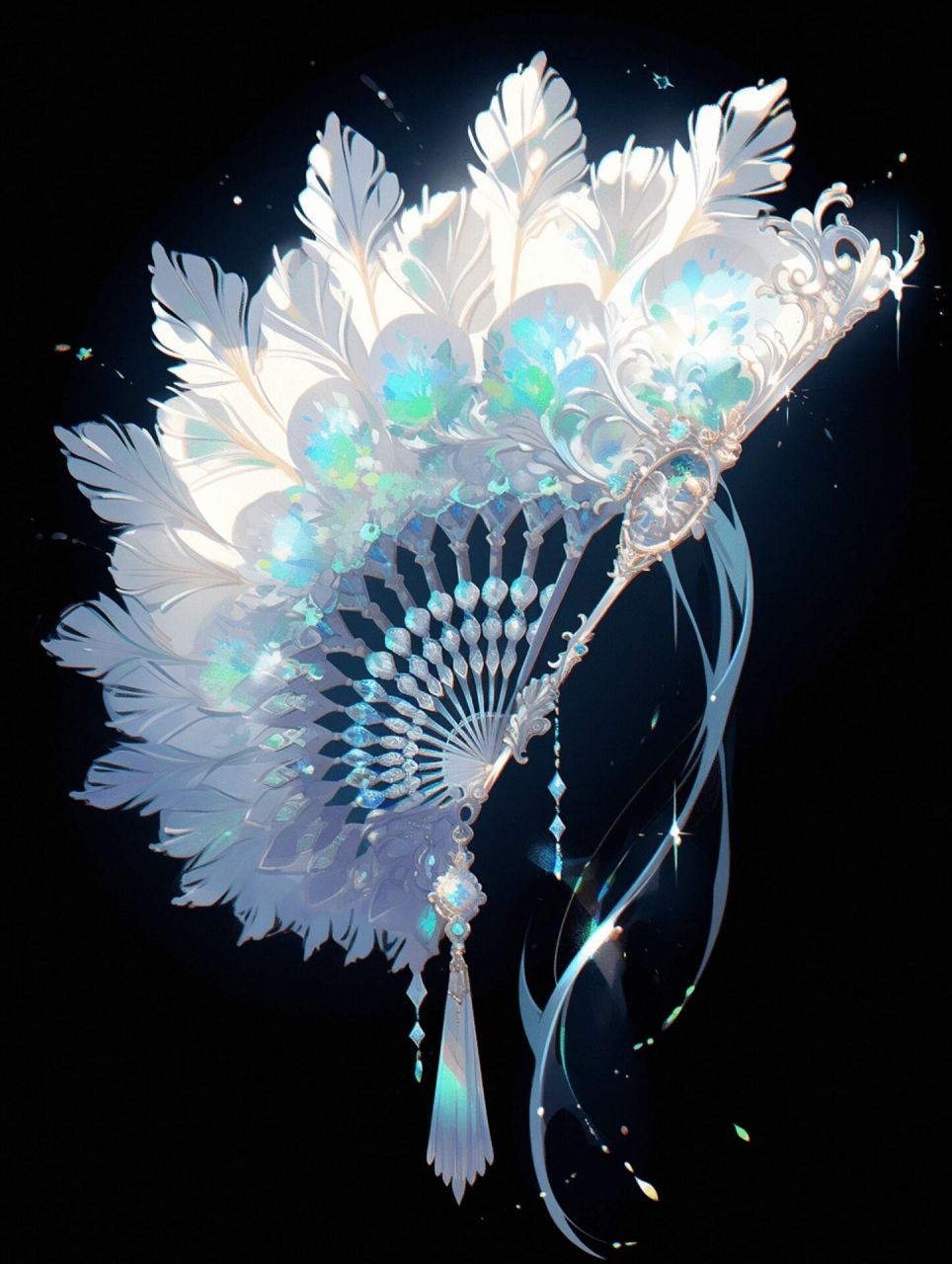 羽翼之扇-小乔专属武器星元 为王者荣耀小乔的各种皮肤制作一批扇子