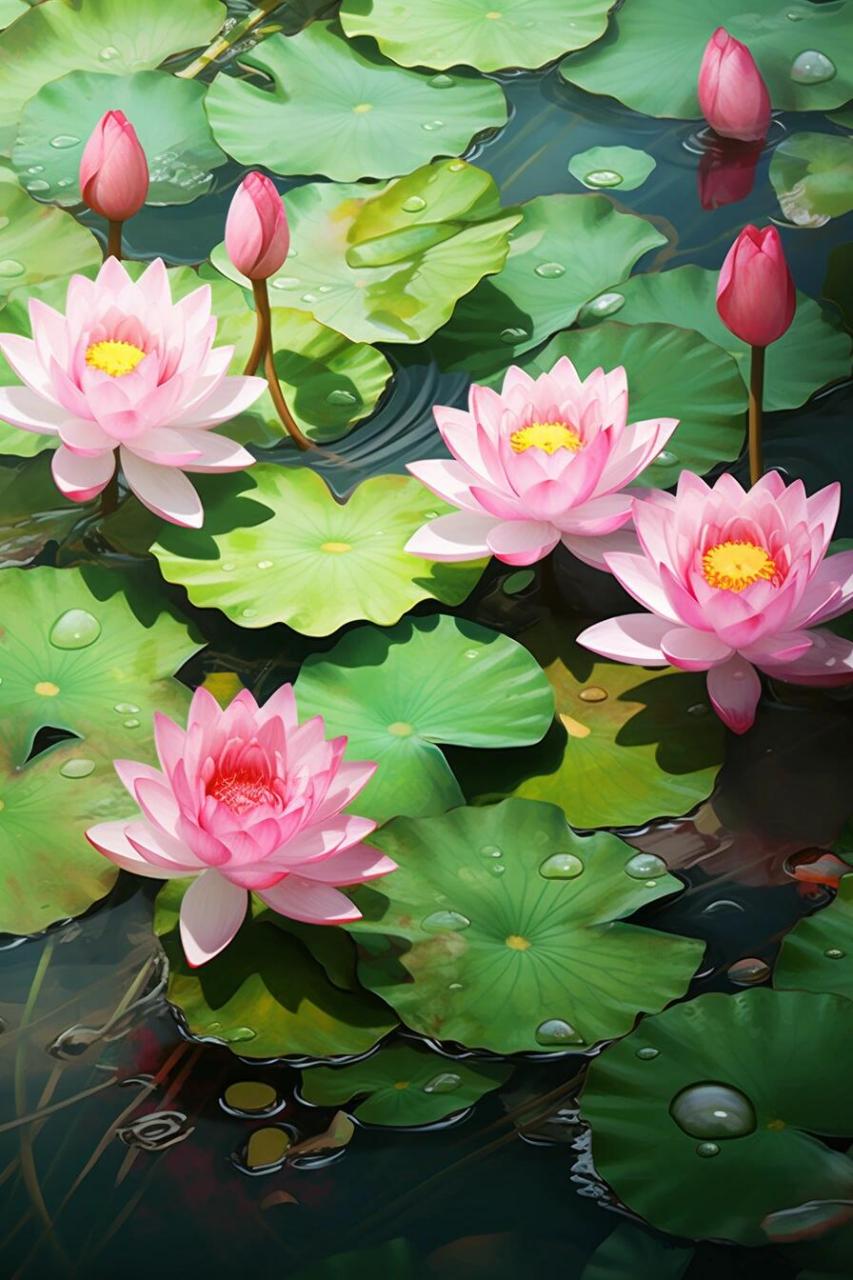 梦见莲花 莲花在清淡高雅的外表下,藏着的是埋在淤泥中的根,象征着