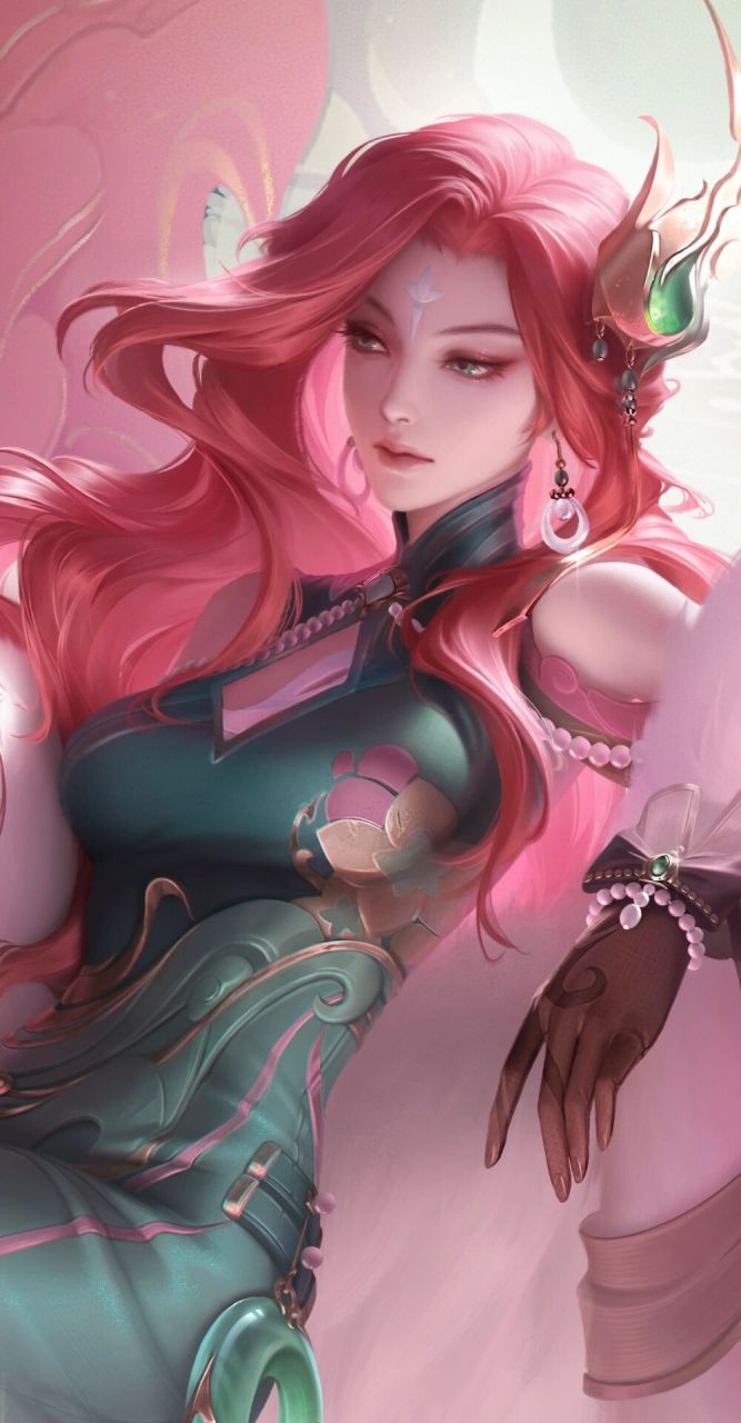 王者荣耀|海月-浮梦罗烟 高清无水印海报 海月老婆贴贴