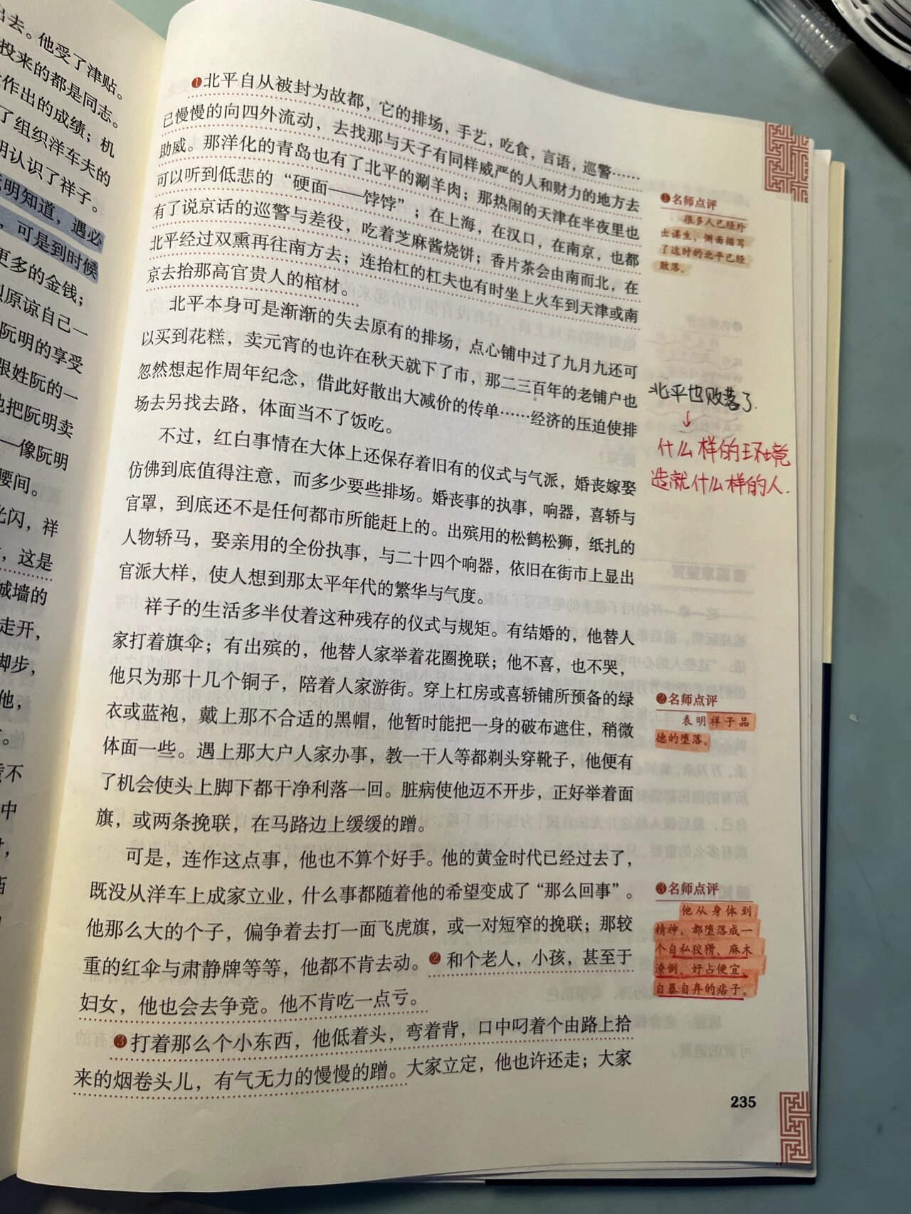 骆驼祥子第24章批注
