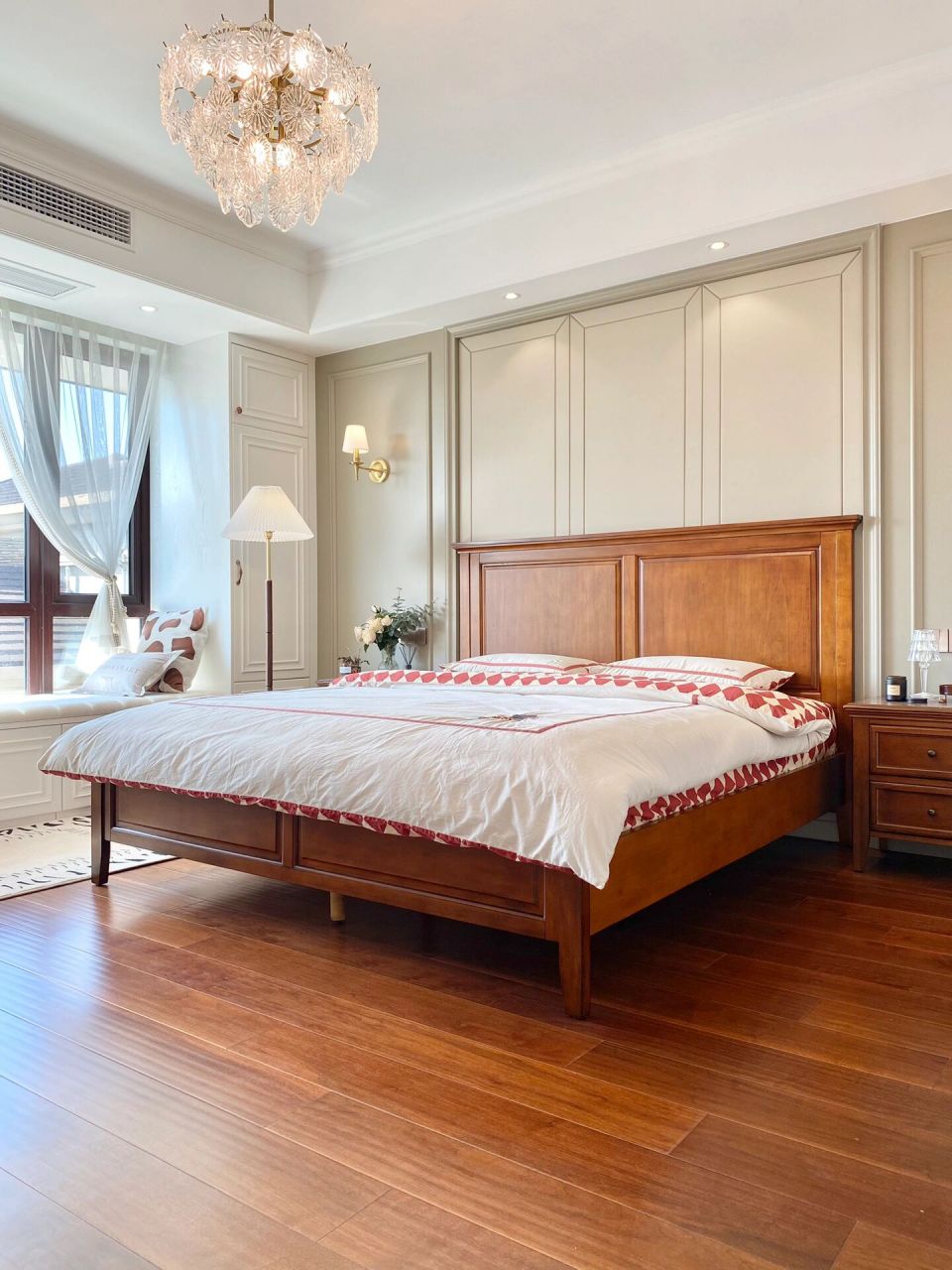 16㎡美式复古卧室| 爱上初冬暖色调的氛围感 天气变凉这个主卧永远不