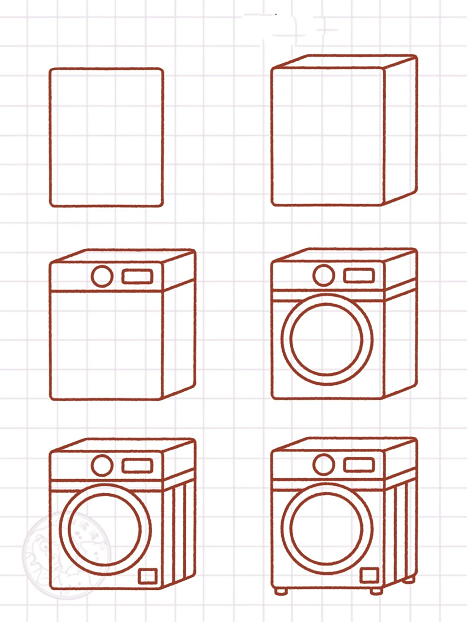 day87简笔画 教程之92家用电器73上色篇 今天分享一篇家电~ 有